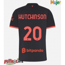 Camiseta AC Milan Omari Hutchinson #20 Tercera Equipación para mujer 2026-27 manga corta